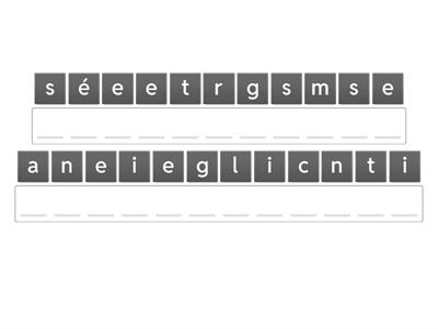 tedd sorba a betűket és kapsz egy jó pár szavat ❤️❤️