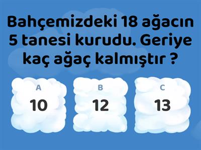 1. SINIF MATEMATİK DEĞERLENDİRME