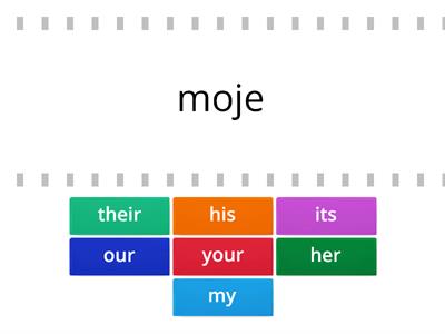 Possessive pronouns