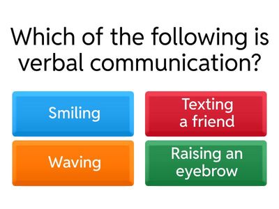 Verbal and Nonverbal Cues Quiz