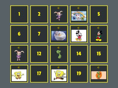 Cartoni animati Memory