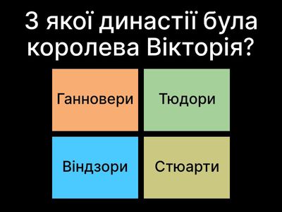 1. Тест про королеву Вікторію