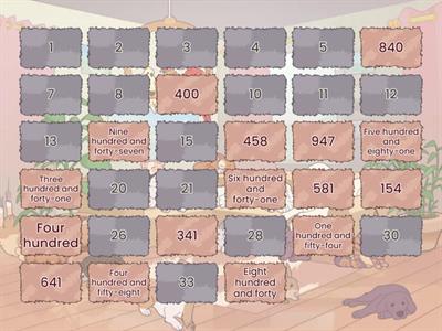 Numbers from 100 to 999