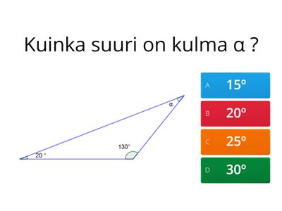 Kolmion ominaisuudet