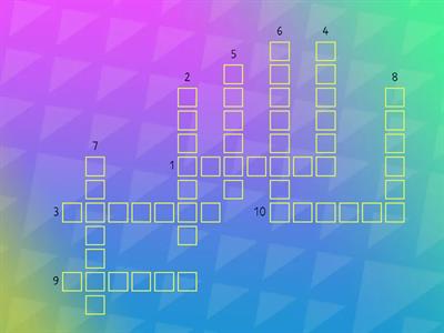 Crossword - Yesterday  ... (regular verbs)