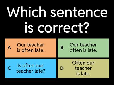 A1 Adverbs of frequency