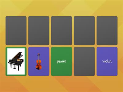 Musical instruments matching pairs