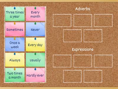 Separate - adverbs and expressions of frequency