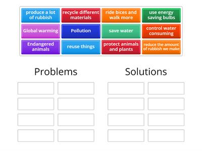 Environmental problems and solutions