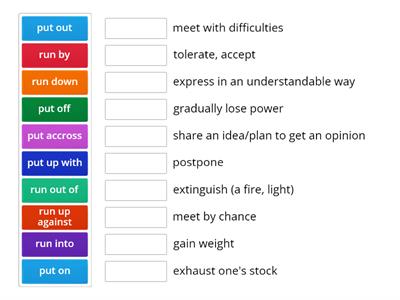 PHRASAL VERBS - MASTER 2