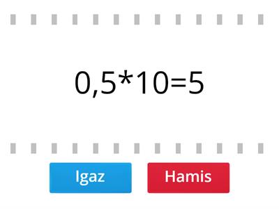 Tizedes törtek szorzása gyakorlás