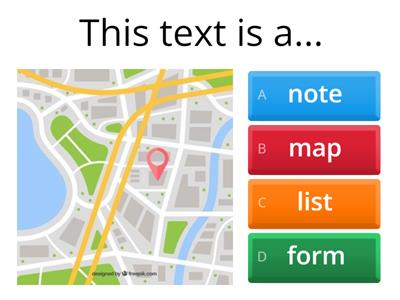 Entry 2 Text Type Reading Quiz