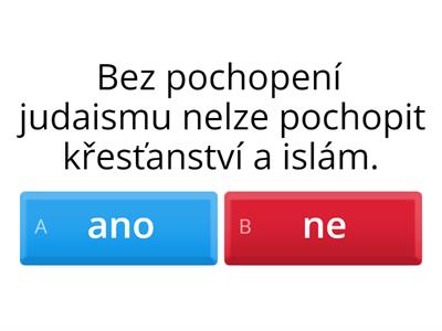 Co si pamatuješ z dějin abrahámovských náboženství?