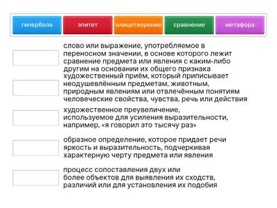 Средства выразительности (лексика 6 класс)