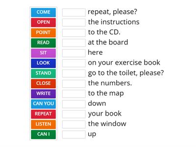 English in the classroom