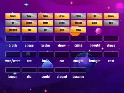 Irregular verbs - past simple