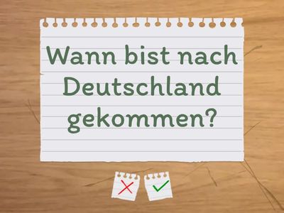 Perfekt - Fragen und Antworten A1