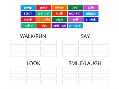 Upstream 5 Unit 6 writing a story. Verb synonyms