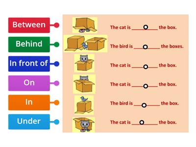 preposition of place