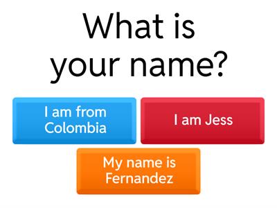 Información personal en Inglés 