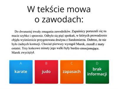 Czytanie ze zrozumieniem ;-)