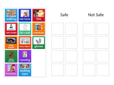 Science Safety: Safe vs. Not Safe