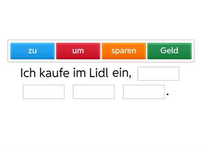 Sätze mit um..zu und damit