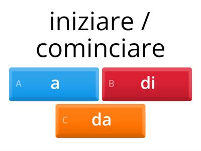 Preposizioni (con verbi)