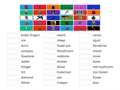 Minecraft - vocabulary