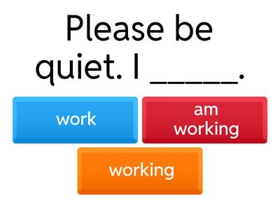  Present Simple and Continuous