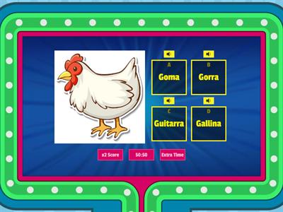 Palabras con GA, GO, GU