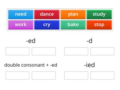 Past simple - regular verbs