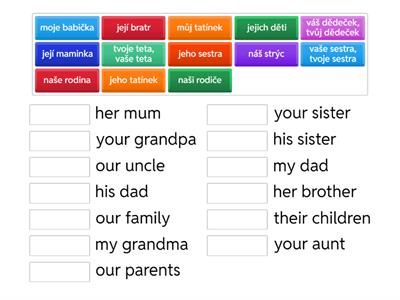 Possessive adjectives