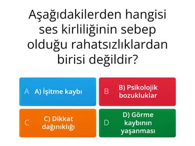 SES KİRLİLİĞİ