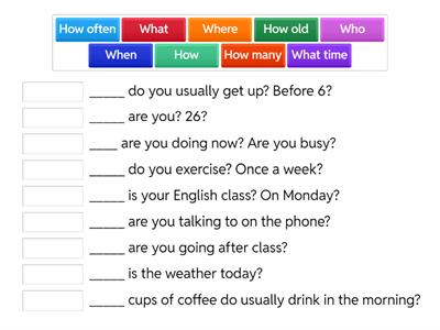 WH and HOW questions