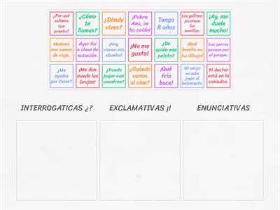 tIPOS DE ORACIONES