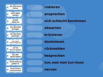 Nomen-Verb-Verbindungen C1/3