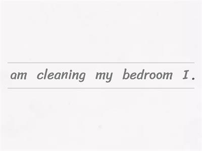 Present Continuous - Unjumble - A1