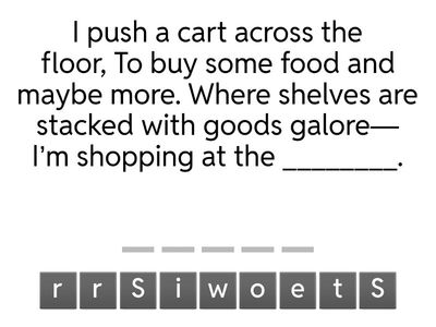 Riddles: Minimal Pair /r/ targets