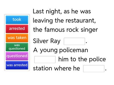 Past simple active or passive