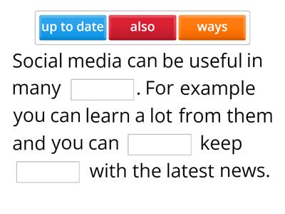 SOCIAL MEDIAS and conjunctions