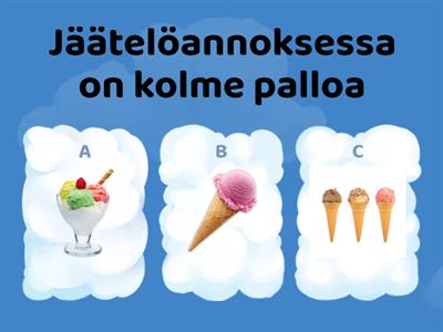 Puheen ymmärtäminen (sijaintikäs., värit, lukumäärä)