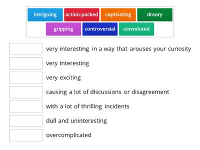 Adjectives describing films B2 level