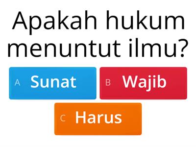 ADAB MENUNTUT ILMU