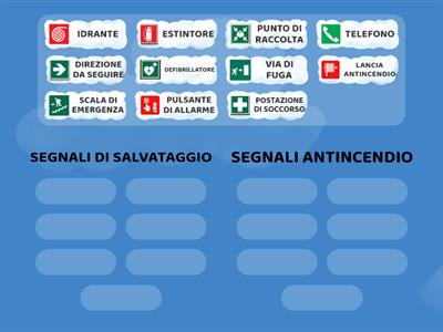 I SEGNALI DELLA SICUREZZA A SCUOLA