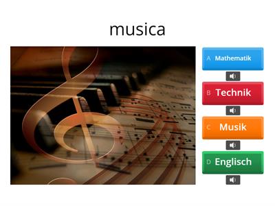 Materie scolastiche tedesco-italiano