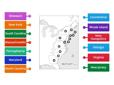 American Colonies Map