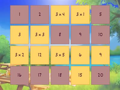 ТАБЛИЦА УМНОЖЕНИЯ НА 3