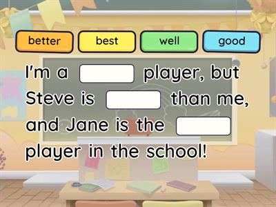 Comparative adjectives and adverbs