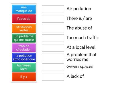 Environmental Problems French